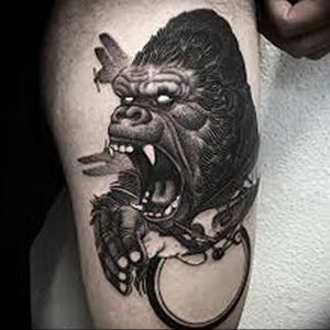 фото тату горилла от 27.03.2018 №087 - gorilla tattoo - tattoo-photo.ru