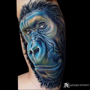 фото тату горилла от 27.03.2018 №107 - gorilla tattoo - tattoo-photo.ru