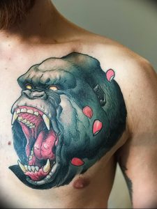 фото тату горилла от 27.03.2018 №109 - gorilla tattoo - tattoo-photo.ru
