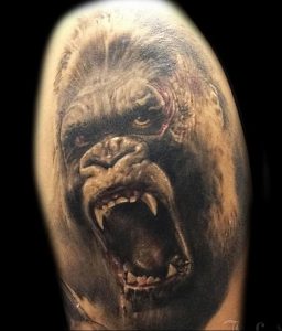 фото тату горилла от 27.03.2018 №113 - gorilla tattoo - tattoo-photo.ru