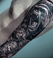фото тату горилла от 27.03.2018 №114 — gorilla tattoo — tattoo-photo.ru
