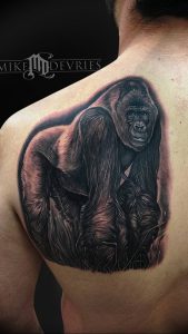 фото тату горилла от 27.03.2018 №116 - gorilla tattoo - tattoo-photo.ru