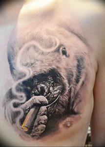 фото тату горилла от 27.03.2018 №117 - gorilla tattoo - tattoo-photo.ru