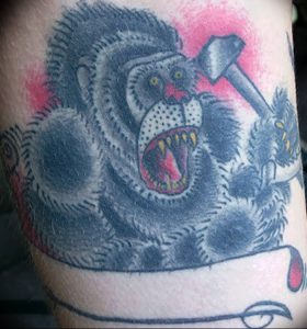фото тату горилла от 27.03.2018 №118 - gorilla tattoo - tattoo-photo.ru