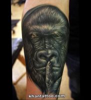 фото тату горилла от 27.03.2018 №124 — gorilla tattoo — tattoo-photo.ru
