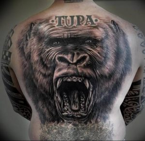фото тату горилла от 27.03.2018 №125 - gorilla tattoo - tattoo-photo.ru