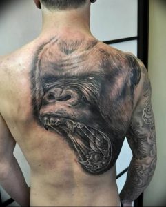 фото тату горилла от 27.03.2018 №126 - gorilla tattoo - tattoo-photo.ru