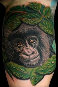 фото тату горилла от 27.03.2018 №129 - gorilla tattoo - tattoo-photo.ru