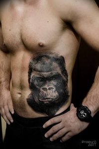 фото тату горилла от 27.03.2018 №131 - gorilla tattoo - tattoo-photo.ru