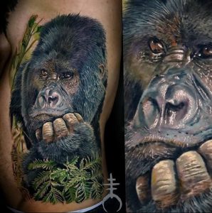 фото тату горилла от 27.03.2018 №132 - gorilla tattoo - tattoo-photo.ru