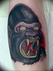 фото тату горилла от 27.03.2018 №136 - gorilla tattoo - tattoo-photo.ru