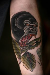 фото тату горилла от 27.03.2018 №140 - gorilla tattoo - tattoo-photo.ru