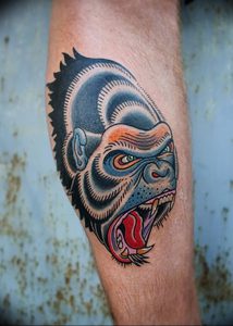 фото тату горилла от 27.03.2018 №141 - gorilla tattoo - tattoo-photo.ru