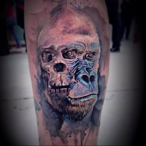 фото тату горилла от 27.03.2018 №145 - gorilla tattoo - tattoo-photo.ru