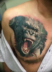 фото тату горилла от 27.03.2018 №147 - gorilla tattoo - tattoo-photo.ru