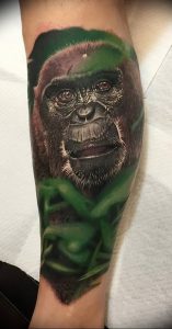 фото тату горилла от 27.03.2018 №148 - gorilla tattoo - tattoo-photo.ru