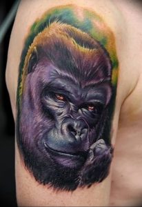 фото тату горилла от 27.03.2018 №149 - gorilla tattoo - tattoo-photo.ru