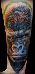 фото тату горилла от 27.03.2018 №153 - gorilla tattoo - tattoo-photo.ru