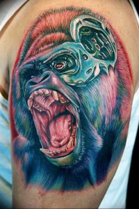 фото тату горилла от 27.03.2018 №154 - gorilla tattoo - tattoo-photo.ru