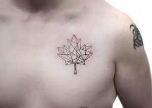 фото тату кленовый лист от 14.04.2018 №076 - maple leaf tattoo - tattoo-photo.ru