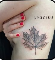 фото тату кленовый лист от 14.04.2018 №089 — maple leaf tattoo — tattoo-photo.ru