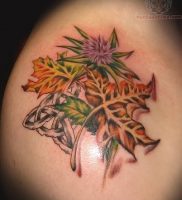 фото тату кленовый лист от 14.04.2018 №094 — maple leaf tattoo — tattoo-photo.ru