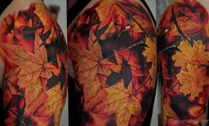 фото тату кленовый лист от 14.04.2018 №111 - maple leaf tattoo - tattoo-photo.ru