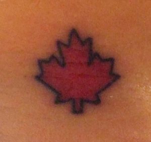 фото тату кленовый лист от 14.04.2018 №112 - maple leaf tattoo - tattoo-photo.ru