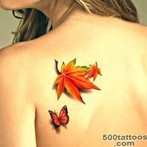 фото тату кленовый лист от 14.04.2018 №116 - maple leaf tattoo - tattoo-photo.ru