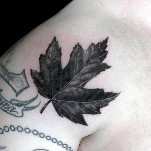 фото тату кленовый лист от 14.04.2018 №119 - maple leaf tattoo - tattoo-photo.ru