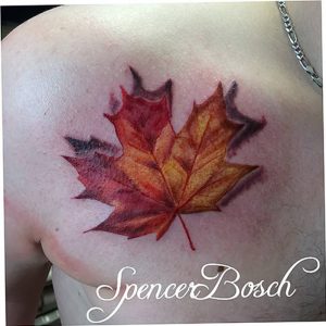 фото тату кленовый лист от 14.04.2018 №137 - maple leaf tattoo - tattoo-photo.ru