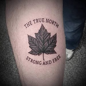 фото тату кленовый лист от 14.04.2018 №148 - maple leaf tattoo - tattoo-photo.ru