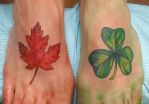 фото тату кленовый лист от 14.04.2018 №152 - maple leaf tattoo - tattoo-photo.ru