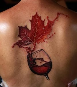 фото тату кленовый лист от 14.04.2018 №156 - maple leaf tattoo - tattoo-photo.ru