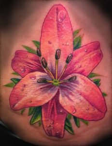 фото тату королевская лилия от 08.04.2018 №001 - tattoo royal lily - tattoo-photo.ru
