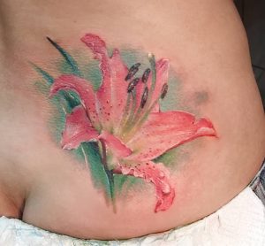 фото тату королевская лилия от 08.04.2018 №006 - tattoo royal lily - tattoo-photo.ru