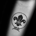 фото тату королевская лилия от 08.04.2018 №069 - tattoo royal lily - tattoo-photo.ru