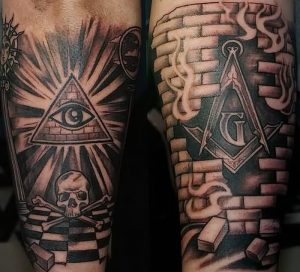 фото тату масонов от 11.04.2018 №029 - Masonic tattoo - tattoo-photo.ru