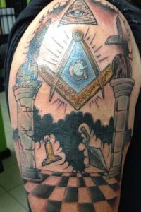 фото тату масонов от 11.04.2018 №065 - Masonic tattoo - tattoo-photo.ru