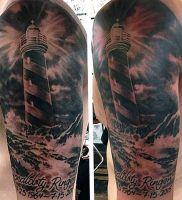 фото тату маяк от 16.04.2018 №001 — tattoo beacon — tattoo-photo.ru