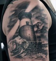 фото тату маяк от 16.04.2018 №005 — tattoo beacon — tattoo-photo.ru