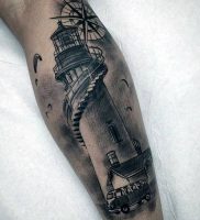 фото тату маяк от 16.04.2018 №006 — tattoo beacon — tattoo-photo.ru