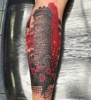 фото тату маяк от 16.04.2018 №015 — tattoo beacon — tattoo-photo.ru