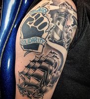 фото тату маяк от 16.04.2018 №016 — tattoo beacon — tattoo-photo.ru