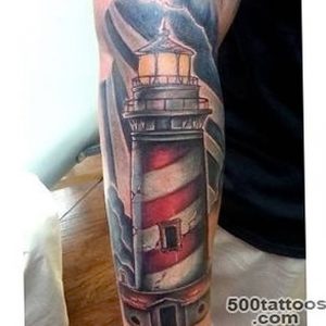 фото тату маяк от 16.04.2018 №046 - tattoo beacon - tattoo-photo.ru