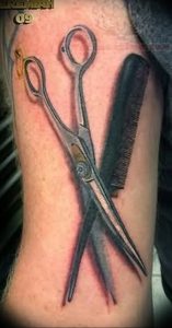 фото тату ножницы от 27.03.2018 №002 - tattoo scissors - tattoo-photo.ru