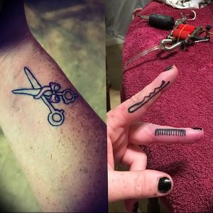 фото тату ножницы от 27.03.2018 №003 - tattoo scissors - tattoo-photo.ru