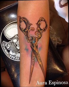 фото тату ножницы от 27.03.2018 №009 - tattoo scissors - tattoo-photo.ru