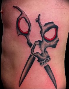 фото тату ножницы от 27.03.2018 №010 - tattoo scissors - tattoo-photo.ru