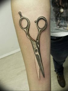 фото тату ножницы от 27.03.2018 №016 - tattoo scissors - tattoo-photo.ru